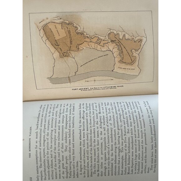 C B Walker The Mississippi Valley Prehistoric Events 1880 R T Root HC Antique - Picture 12 of 15